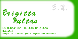 brigitta multas business card